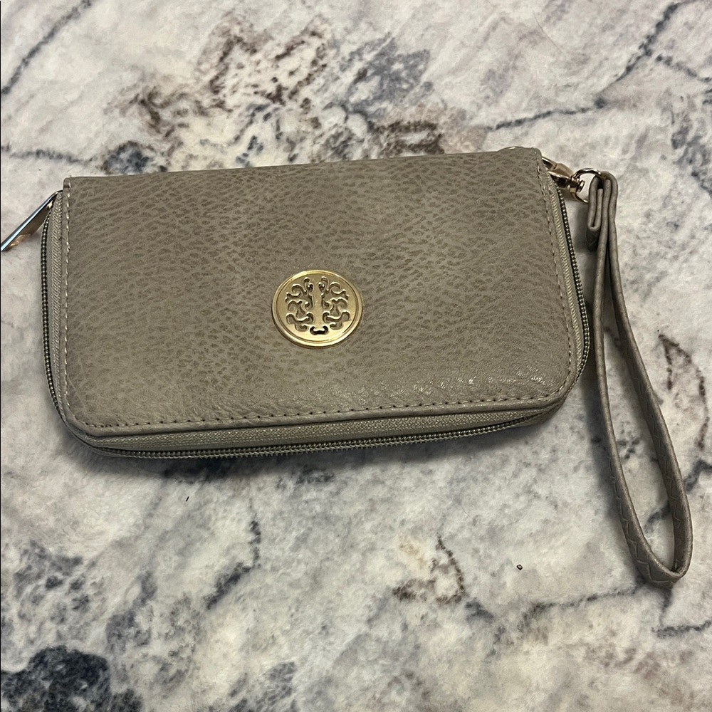 Elegant Gray Key & Card Holder
